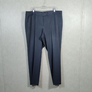 01148 Talbots heather gray wool look dress slacks 20W